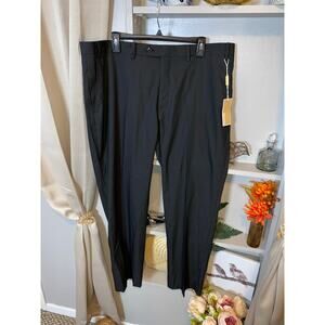 NWT MK MICHAEL Michael Kors size 40W X 30L Black Striped Men’s Dress Pants